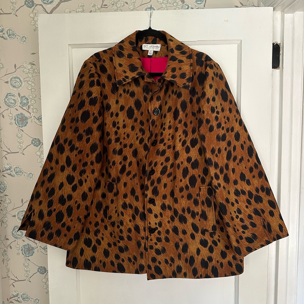 St. John collection Leopard Print Women's jacket / blazer
